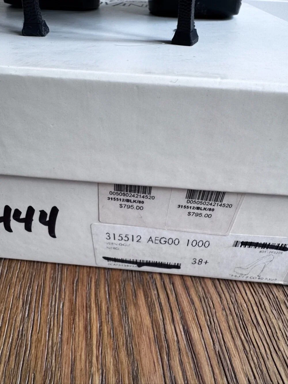YSL Platform Stilettos, BLACK leather,  Size 38.5 / 8 1/2 US